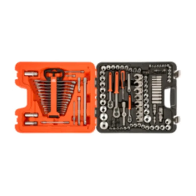 Bahco 138-Piece 1/2 in, 1/4 in, 3/8 in Standard Socket Set Alloy Steel Hex Drive S138