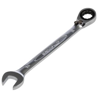 Bahco Ratchet Spanner 16 mm Alloy Steel Chrome Finish 208mm Overall 1RM-16