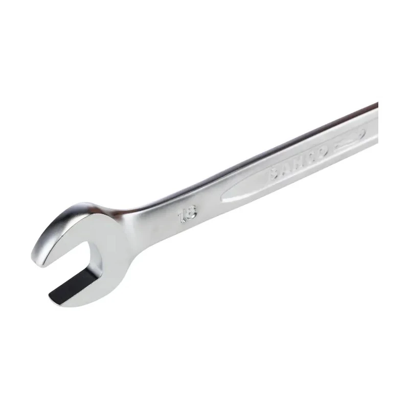 Bahco Ratchet Spanner 18 mm, Alloy Steel, Chrome Finish, 237mm Overall Length 1RM-18