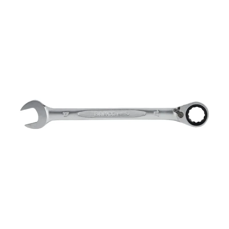 Bahco Ratchet Spanner 17 mm Double Ended Chrome Finish Alloy Steel 226mm Overall Length 1RM-17