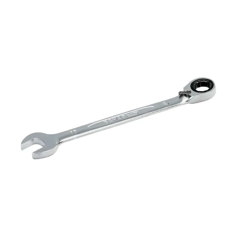 Bahco Ratchet Spanner 17 mm Double Ended Chrome Finish Alloy Steel 226mm Overall Length 1RM-17