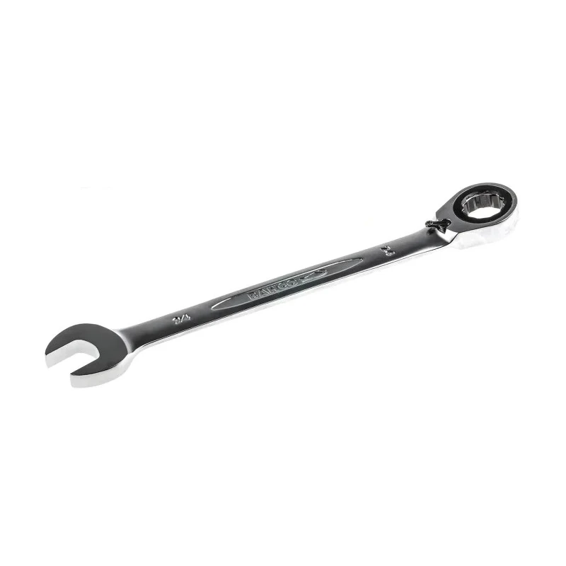 Bahco Ratchet Spanner 24 mm, 323mm Overall Length, Chrome Finish Alloy Steel 1RM-24