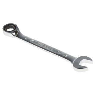 Bahco Ratchet Spanner 19 mm Metric Size, Alloy Steel, Chrome Finish, 248mm Overall Length 1RM-19