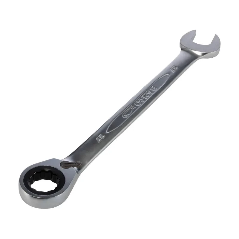 Bahco Ratchet Spanner 27 mm Metric Size 359mm Overall Length Alloy Steel Chrome Finish 1RM-27