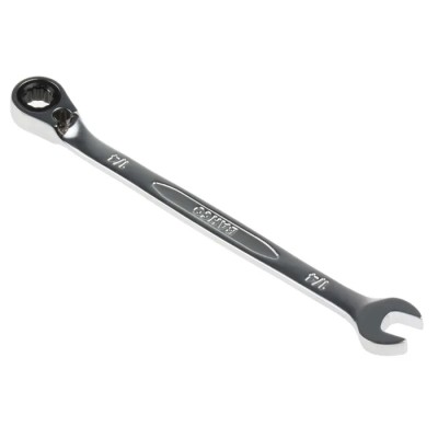 Bahco Ratchet Spanner 1/4 in, 128mm Overall Length, Alloy Steel, Chrome Finish 1RZ-1/4