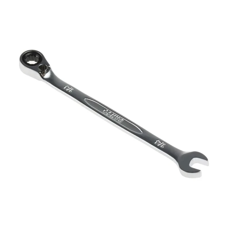 Bahco Ratchet Spanner 1/4 in, 128mm Overall Length, Alloy Steel, Chrome Finish 1RZ-1/4