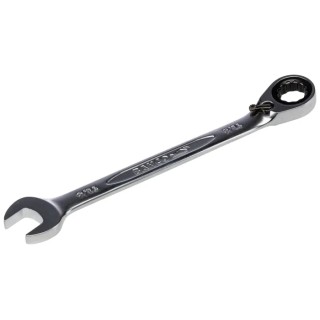 Bahco Ratchet Spanner 9/16 in Imperial Size, Alloy Steel Chrome Finish, 190mm Overall Length 1RZ-9/16
