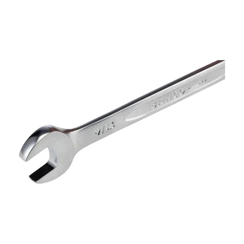Bahco Ratchet Spanner 9/16 in Imperial Size, Alloy Steel Chrome Finish, 190mm Overall Length 1RZ-9/16