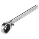 Bahco Ratchet Spanner 9/16 in Imperial Size, Alloy Steel Chrome Finish, 190mm Overall Length 1RZ-9/16