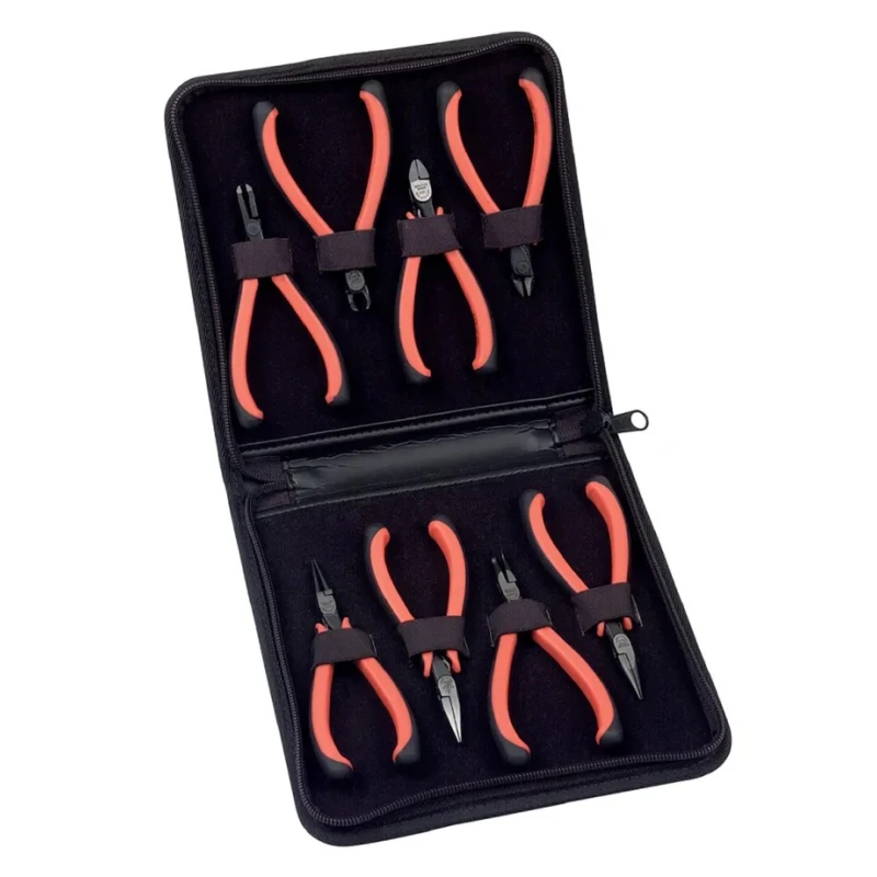 Bahco 8-Piece Plier Set with ERGO Thermoplastic Handles Professional Mechanical Cutters and Pliers 9733