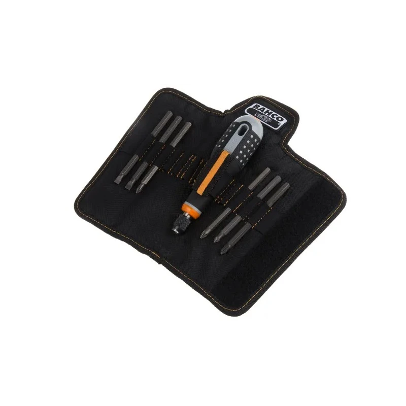 Bahco Hexagon Interchangeable Standard Screwdriver Set, 6-Piece, 5.5 mm, 6.5 mm, 1/4 in, PH1, PH2, PZ1, PZ2 BE-8571