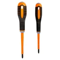 Bahco Insulated Pozidriv and Slotted Screwdriver Set, 2-Piece, Rated 1000V, PZ1 PZ2 BE-9890S