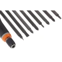 Bahco Hexagon Interchangeable Standard Screwdriver Set, 8-Piece, Tips 5.5 mm, 6.5 mm, 1/4 in, PH1, PH2, PZ1, PZ2 BE-8572