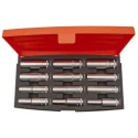 Bahco 12-Piece 1/2 in 6 Point Deep Socket Set 10 to 21 mm, 280 mm Length S1612L