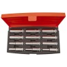 Bahco 12-Piece 1/2 in 6 Point Deep Socket Set 10 to 21 mm, 280 mm Length S1612L