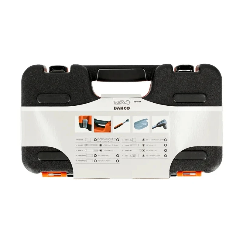 Bahco 23-Piece 1/2 in Standard Socket Set Drive Size 1/2 in Alloy Steel S240AF