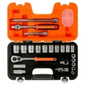 Bahco 23-Piece 1/2 in Standard Socket Set Drive Size 1/2 in Alloy Steel S240AF