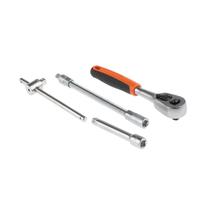 Bahco 16-Piece 1/4 in Standard Socket Set Alloy Steel, DIN ISO, 280mm Overall Length S160AF