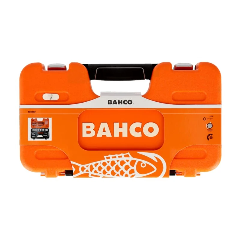 Bahco 23-Piece 1/2 in Standard Socket Set Drive Size 1/2 in Alloy Steel S240AF