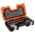Bahco 23-Piece 1/2 in Standard Socket Set Drive Size 1/2 in Alloy Steel S240AF