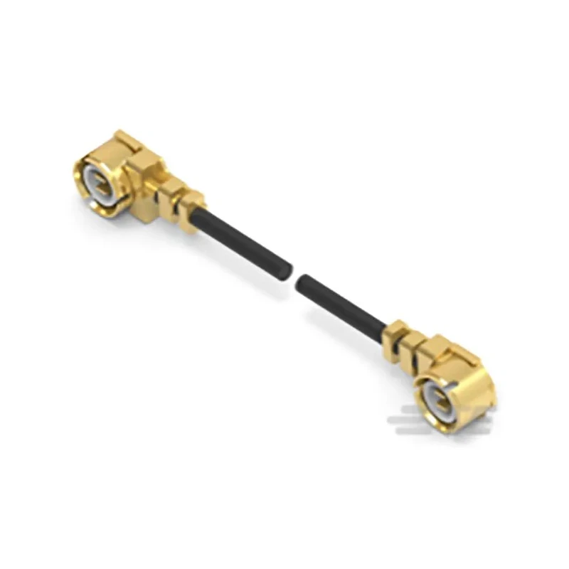 TE Connectivity UMCC Series Coaxial Cable Male UMCC to Male UMCC, 100 mm, 50 Ω, Black Fluorinated Ethylene 2015699-1