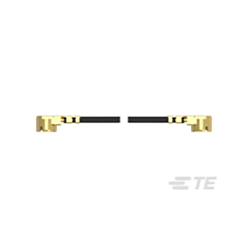 TE Connectivity UMCC Series Coaxial Cable Male UMCC to Male UMCC, 100 mm, 50 Ω, Black Fluorinated Ethylene 2015699-1