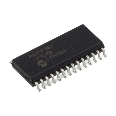 Microchip 8 bit PIC Microcontroller 20 MHz 7kB FLASH 28-Pin SOIC PIC16F883-I/SO