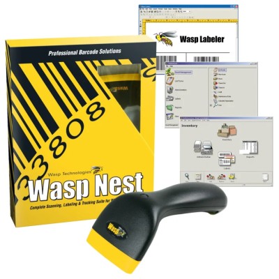 WASP CCD Barcode Scanner USB Interface Red LED 45scan/s 0-50°C 633808931346