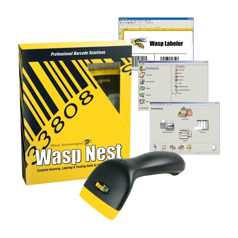 WASP CCD Barcode Scanner USB Interface Red LED 45scan/s 0-50°C 633808931346