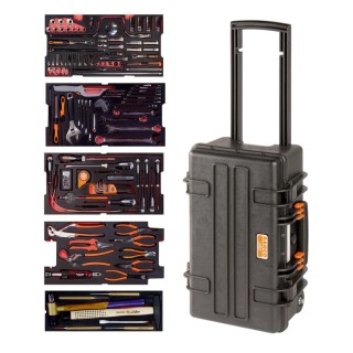 Bahco 159 Piece Heavy Duty Rigid Case Aviation Tool Kit with Case 4750RCHDW01FF2