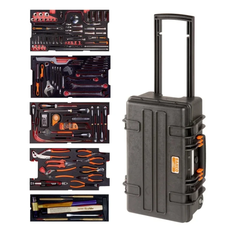 Bahco 159 Piece Heavy Duty Rigid Case Aviation Tool Kit with Case 4750RCHDW01FF2