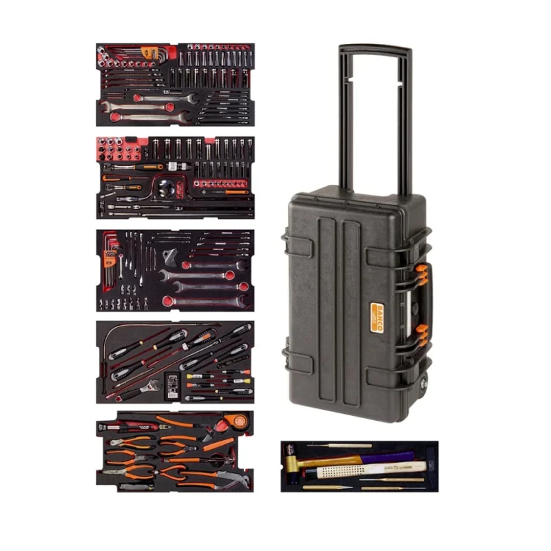 Bahco 240 Piece Heavy Duty Rigid Case Aviation Tool Kit with Box 4750RCHDW01FF1