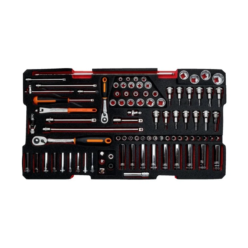 Bahco 194 Piece Heavy Duty Rigid Case General Purpose Tool Kit with Box 4750RCHDW01FF3