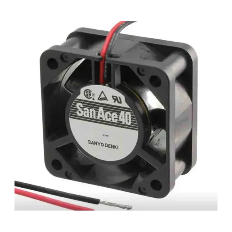 Sanyo Denki 109P Series Axial Fan 24V DC 1.92W 6.4 CFM 6300 RPM Ball Bearing Square Frame 40mm 109P0424H702