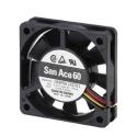 Sanyo Denki 109P Series Axial Fan, 12V DC, 1.08W Power Consumption, 14.1 CFM Air Flow, 63,00 RPM, Ball Bearing 109P0612H701