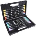 Bahco Precision Screwdriver Set 24-Piece Hexagon Phillips Pozidriv Slotted Torx Tips 706-5