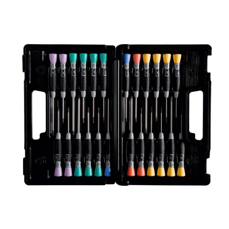Bahco Precision Screwdriver Set 24-Piece Hexagon Phillips Pozidriv Slotted Torx Tips 706-5