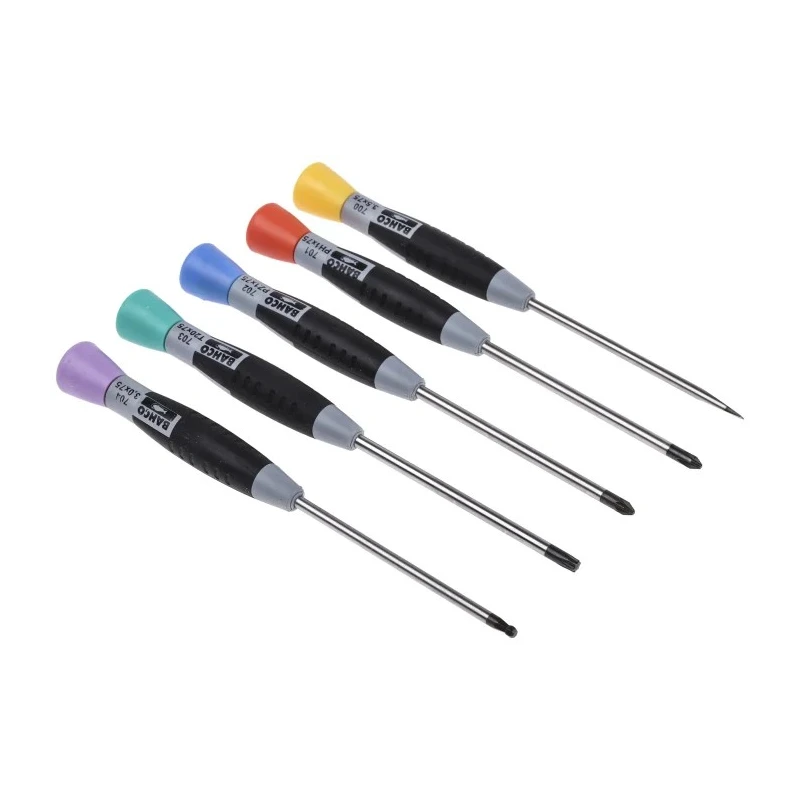 Bahco Precision Screwdriver Set 24-Piece Hexagon Phillips Pozidriv Slotted Torx Tips 706-5