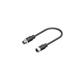 RS PRO Female 8 Way Straight to Male 8 Way Straight Sensor Actuator Cable 2m 30V IP67 877-1191