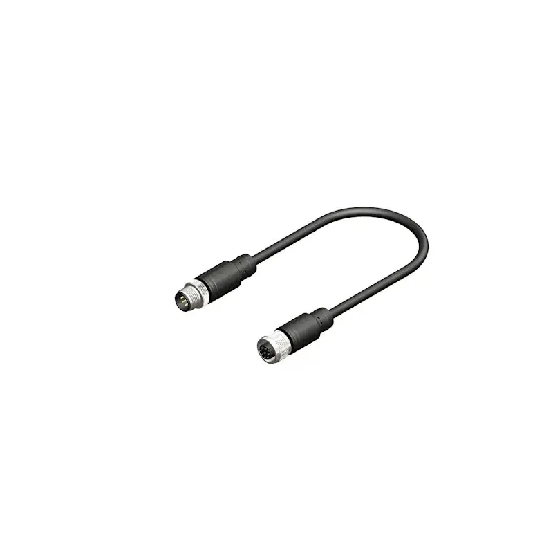 RS PRO Female 8 Way Straight to Male 8 Way Straight Sensor Actuator Cable 2m 30V IP67 877-1191