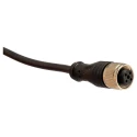 RS PRO Sensor Actuator Cable Female 4 Way Straight to Male 4 Way Straight, Polyurethane Jacket, 2m Length 877-1198