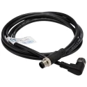 RS PRO Female 8 way Right Angle to Male 8 way Straight Sensor Actuator Cable 2 m 30 V IP67 877-1208