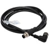 RS PRO Female 8 way Right Angle to Male 8 way Straight Sensor Actuator Cable 2 m 30 V IP67 877-1208