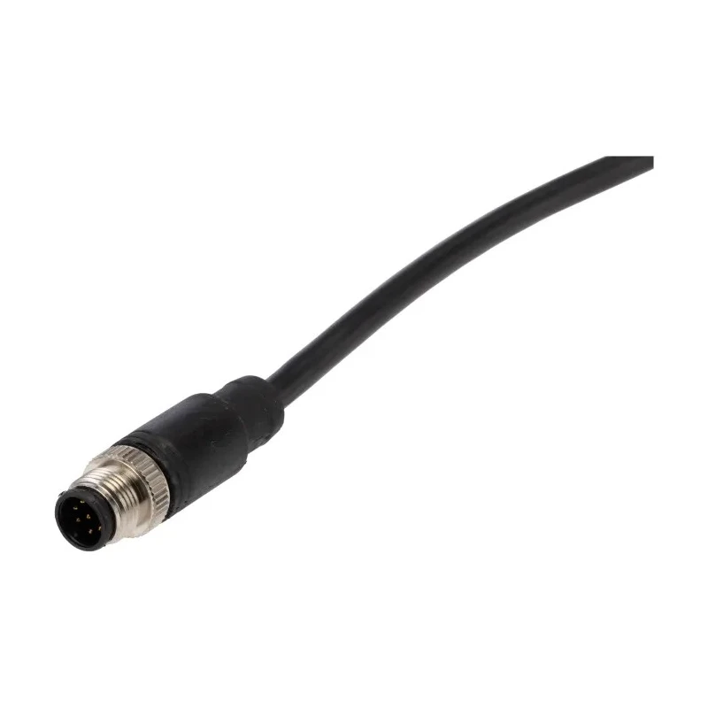 RS PRO Female 8 way Right Angle to Male 8 way Straight Sensor Actuator Cable 2 m 30 V IP67 877-1208