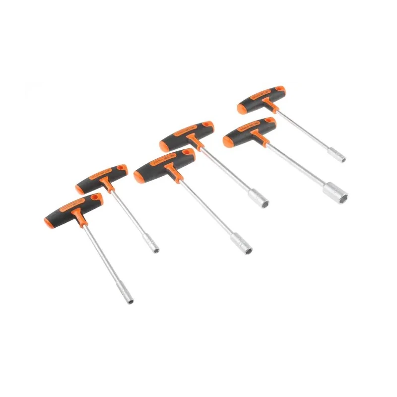 Bahco Professional Nut Driver Set with High Alloy Steel Blades, 6 Pieces, Tip Sizes 5 mm to 13 mm, 130 mm Blade, Model 903T-3