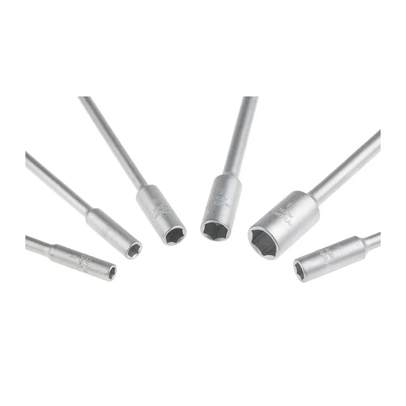 Bahco Professional Nut Driver Set with High Alloy Steel Blades, 6 Pieces, Tip Sizes 5 mm to 13 mm, 130 mm Blade, Model 903T-3