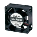 Sanyo Denki 109R Series Axial Fan 12V DC 1.32W 110mA 31.8m³/h 60mm Square Frame 109R0612H401