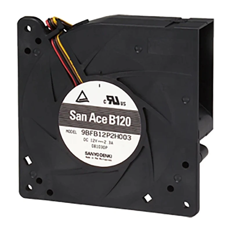 Sanyo Denki San Ace B120 Series Centrifugal Blower Fan 24V DC 56.5 CFM 3750 RPM 120 mm x 120 mm x 32 mm 9BFB24P2H003