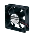 Sanyo Denki 9A Series Axial Fan 24V DC 1.68W 70mA 61.8 m³/h 80mm x 80mm x 25mm 9A0824H401