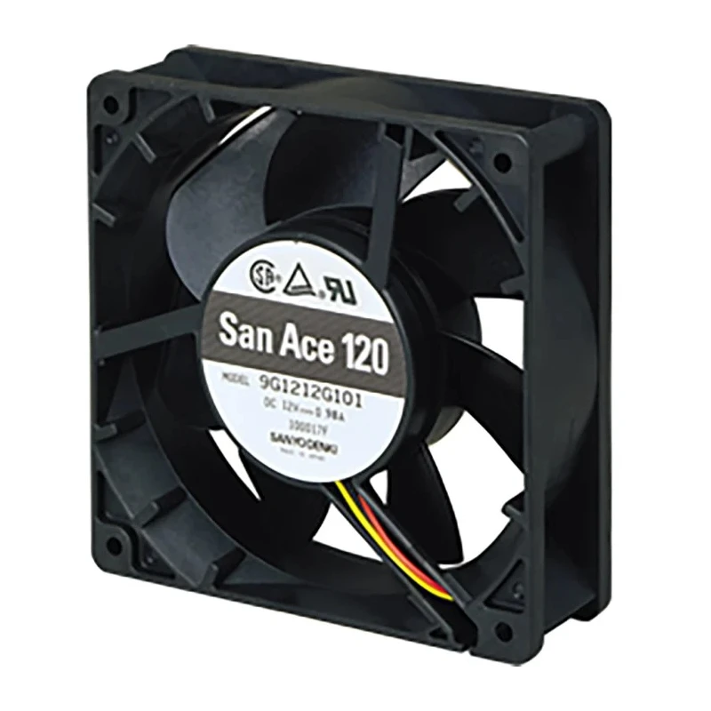Sanyo Denki 9G Series Axial Fan 12V DC 7.32W 200.4 m³/h 119x119x38mm 9G1212E101